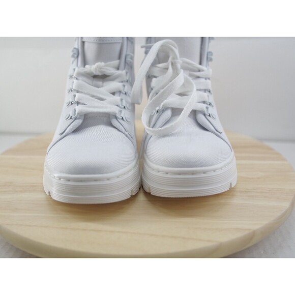 Dr Martens Combs W White Boots Women's Size 6 Combat Boots Soul Bouncing - Picture 4 of 10
